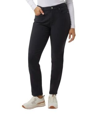 NWT 32 Degrees Women's Black Straight-Leg Jeans